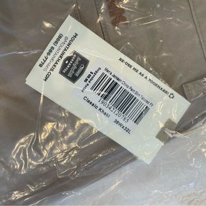 Mountain Khakis Jackson Chino Slim Fit. 36x32. Classic Khaki. NWT.